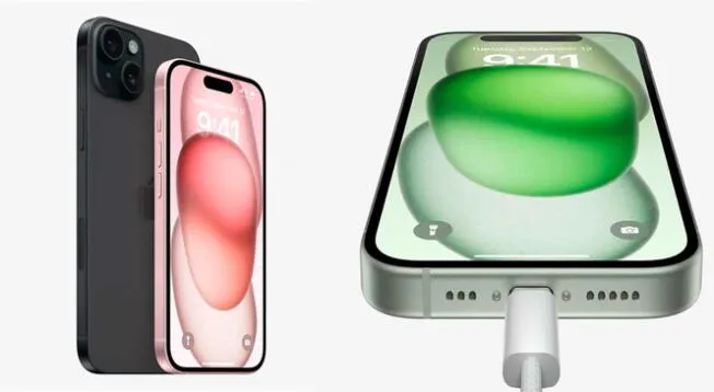 Los iPhone 15 y iPhone 15 Plus tendrán puerto USB Tipo C 2.0, una tecnología antigua.