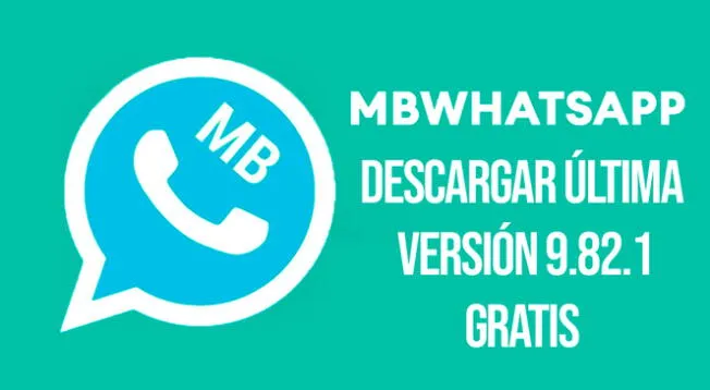 Aquí podrás obtener la versión MB WhatsApp 9.82.1 para tu smartphone Android.