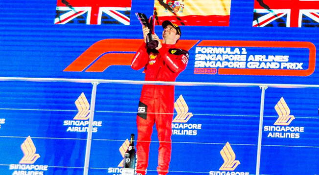 Carlos Sainz ganó el GP de Singapur 2023
