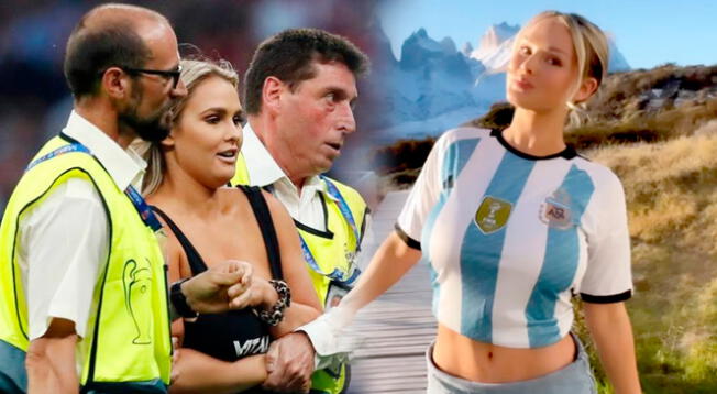 Kinsey Wolanski, la modelo que invadió el campo en la final de la Champions, ahora se declara hincha de Boca Juniors y fan de jugador argentino.
