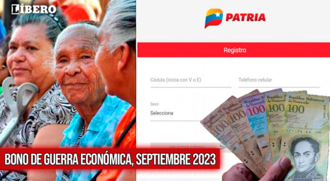 Conoce cómo inscribirte en la plataforma Patria y cobrar el Bono de Guerra Económica 2023.