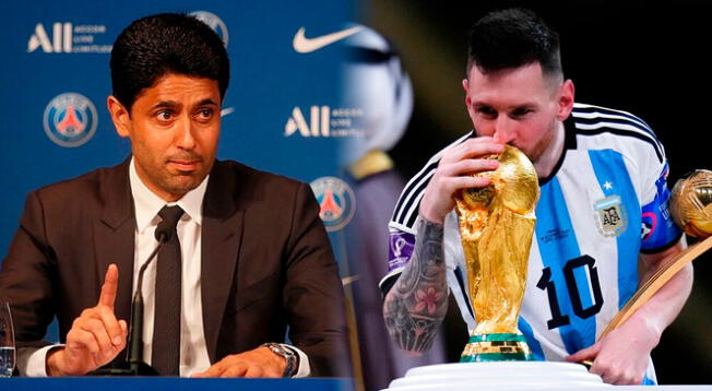 Presidente del PSG respondió a Messi por críticas sobre el Mundial "Era difícil homenajearlo"