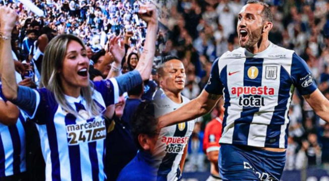 Hernán Barcos le dio el triunfo a Alianza Lima y su esposa lo celebró en redes.