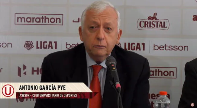 Antonio García Pye es el asesor deportivo de Universitario