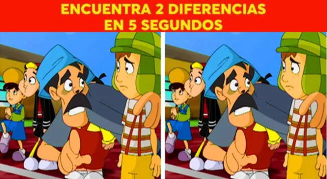 Halla las diferencias en este reto de "El Chavo del 8"