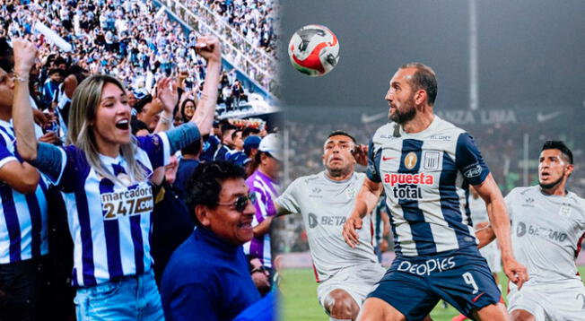 Giuli Cunha estuvo presente en duelo de Alianza Lima vs Melgar en el Estadio Alejandro Villanueva.