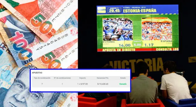 El joven apostador peruano logró ganar 16 mil soles con una minúscula apuesta.