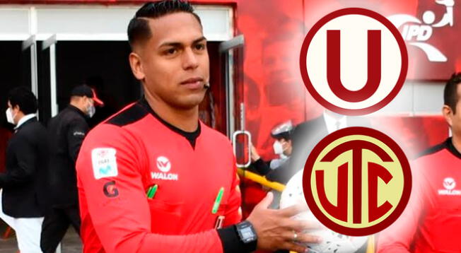 Bruno Pérez será el árbitro que impartirá justicia en el partido entre Universitario vs UTC