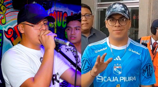 El músico Chechito más conocido como 'El Bad Bunny de la cumbia' se lució con camiseta de Sporting Cristal y se vuelve viral en TikTok.