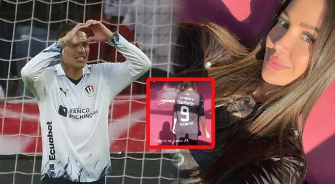 Paolo Guerrero llegó a la final de Copa Sudamericana y Ana Paula lo celebra.