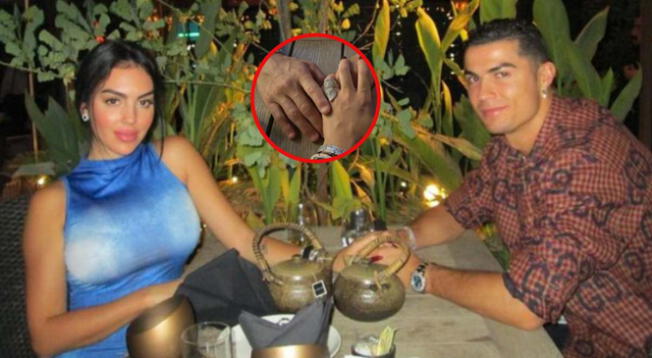 Cristiano tuvo una cena romántica con Georgina y sus uñas captaron la atención de sus fans.