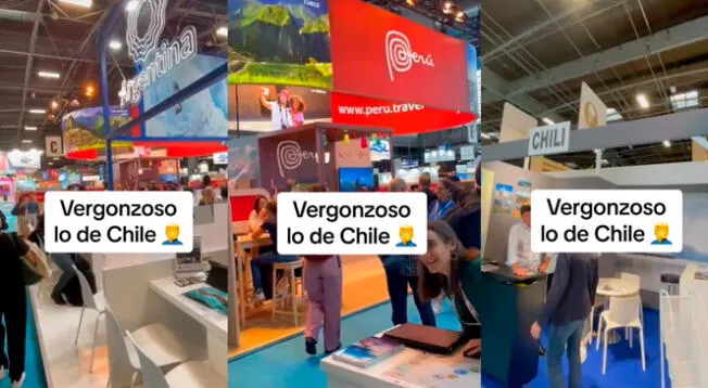 Una joven chilena asiste a feria de turismo y critica duramente a su país, que es comparado con Perú. Mira el video viral de TikTok.