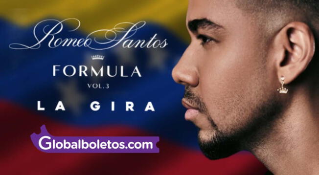 El concierto de Romeo Santos en Caracas será el domingo 10 de diciembre.