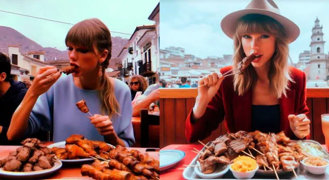 Un fanático de Taylor Swift pidió a la inteligencia artificial que la dibuje como peruana.