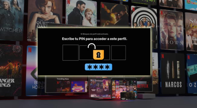 Pasos para colocar PIN en todas tus cuentas de Netflix y proteger el contenido que ves.