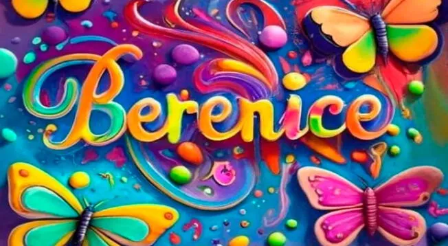 Nombre Berenice en 3D con inteligencia artificial gratis.