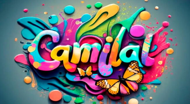 Nombre Camila con ideogramas app gratis.
