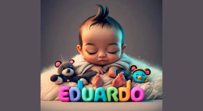 Nombre Eduardo en 3D con Inteligencia Artificial gratis.