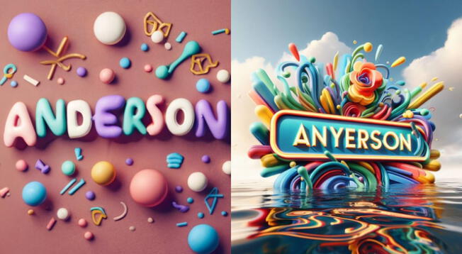 Descarga GRATIS nombres 'Anderson' y 'Anyerson' en 3D.