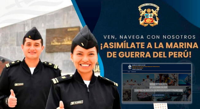 LINK de inscripción para asimilados a la Marina de Guerra del Perú.