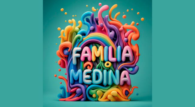 Ideogramas nombres de la familia Medina en 3D totalmente gratis.