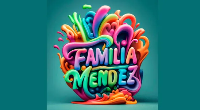 Ideogramas de nombre de la familia Mendez con Ideogram ai App.