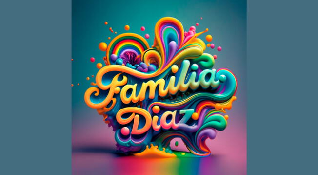 Ideogramas nombre de la familia Díaz con Inteligencia Artificial.