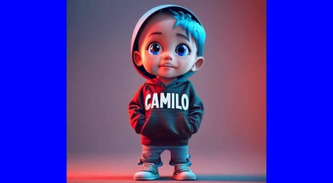 Nombre de Camilo en 3D con Ideogram.