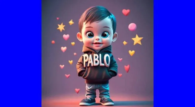 Descargar el nombre de Pablo en 3D con diseño de Ideogram.