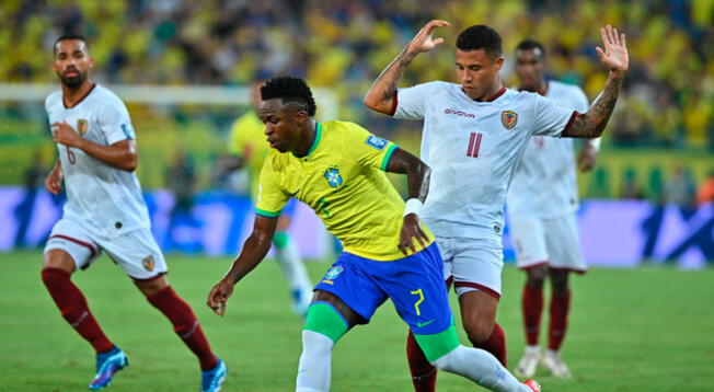 Brasil vs. Venezuela se enfrentan por las Eliminatorias.