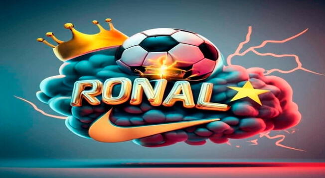 Ideogramas Nombre Ronal 3D con Ideogram IA para los amantes del fútbol.