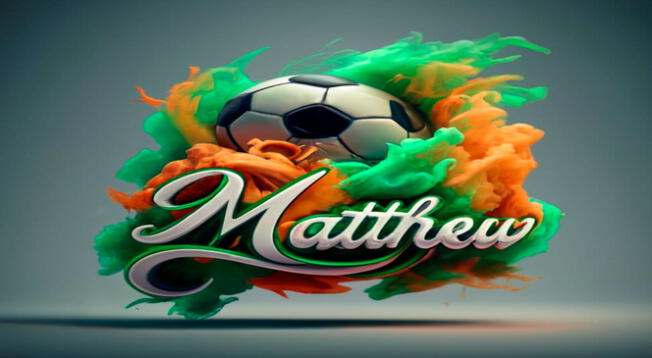 Nombre Matthew en 3D Personalizado Gratis con Inteligencia Artificial Gratis.