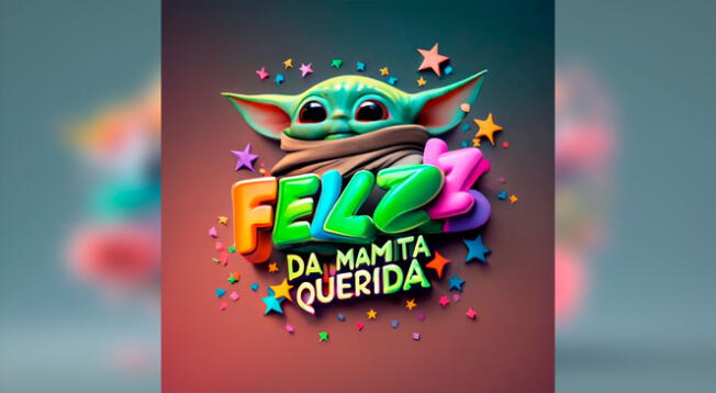 Grogu en este diseño para las mamás. | Foto: IdeoGram | Composición Libero/Ideogram Grogu en este diseño para las mamás. | Foto: IdeoGram | Composición Libero/Ideogram
