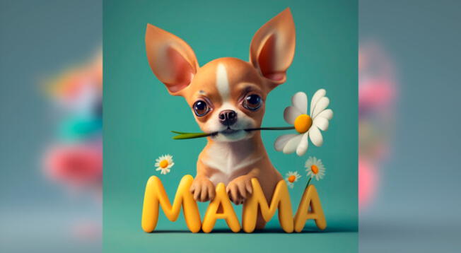 Este perrito tiene un mensaje para mamá. | Foto: IdeoGram | Composición Libero/Ideogram Este perrito tiene un mensaje para mamá. | Foto: IdeoGram | Composición Libero/Ideogram