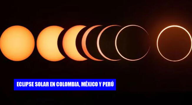 El fenómeno astronómico se vio el sábado 14 de octubre en Colombia, Perú y México.