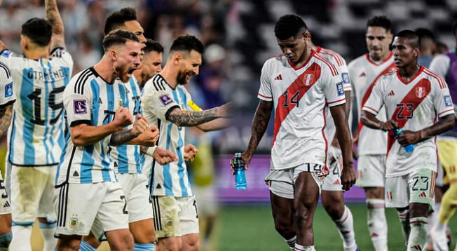 Perú vs. Argentina: valor de cada equipo