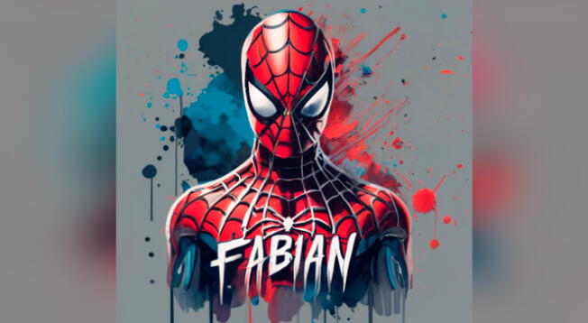 Spiderman en IA. Foto: IdeoGram Spiderman en IA. Foto: IdeoGram