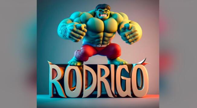 Hulk en IA. Foto: IdeoGram Hulk en IA. Foto: IdeoGram