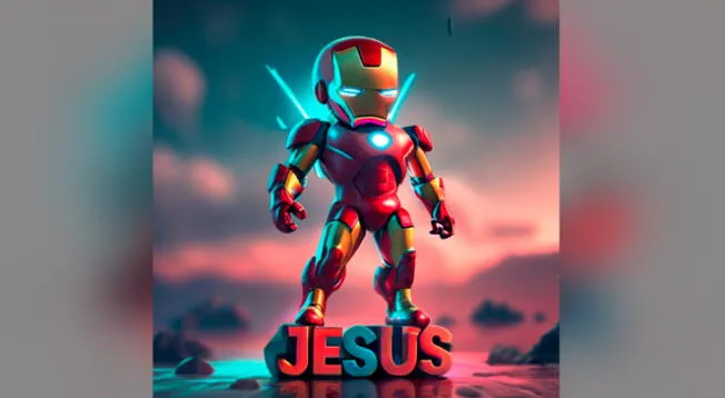 Ironman con IA. Foto: IdeoGram Ironman con IA. Foto: IdeoGram