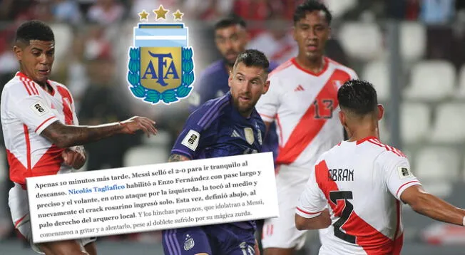 En Argentina sorprendidos con reacción de los hinchas peruanos tras doblete de Lionel Messi