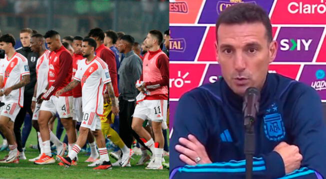 Lionel Scaloni dejó un sorprendente mensaje sobre la selección peruana.