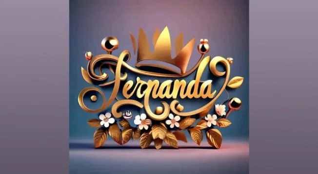 Nombre Fernanda en 3D personalizado gratis para descargar.