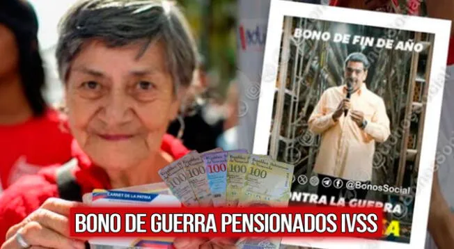 Conoce cómo y cuándo cobrar el Bono de Fin de año de Guerra económica para pensionados IVSS.