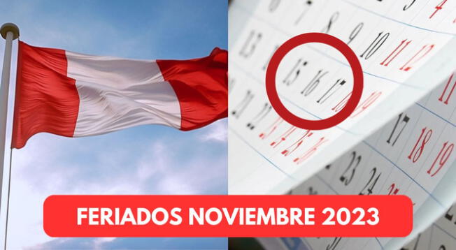 Revisa qué feriados y días no laborales se acercan en noviembre 2023.