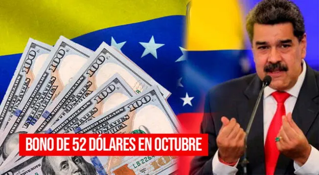 Conoce más detalles sobre el bono de 52 dólares en Venezuela.