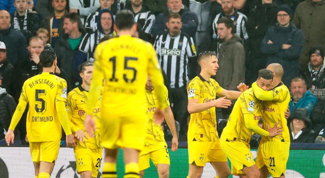 Dortmund ganó 1-0 Newcastle por la Champions League