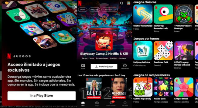 De esta forma podrás descargar y jugar los videojuegos de Netflix Games en tu smartphone.