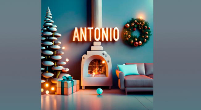 Nombre 'Antonio' en 3D personalizado gratis para Google.