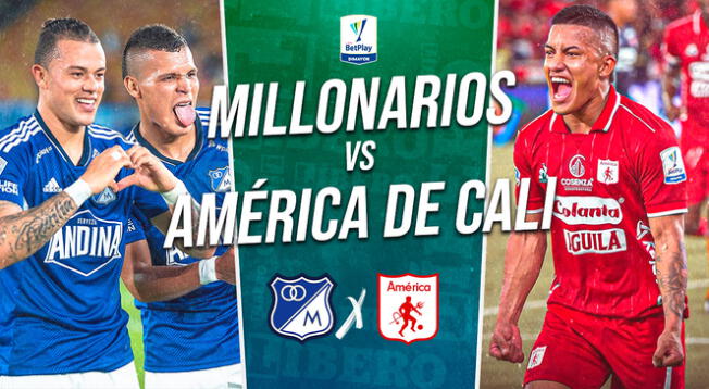 Millonarios vs. América de Cali por Liga BetPlay