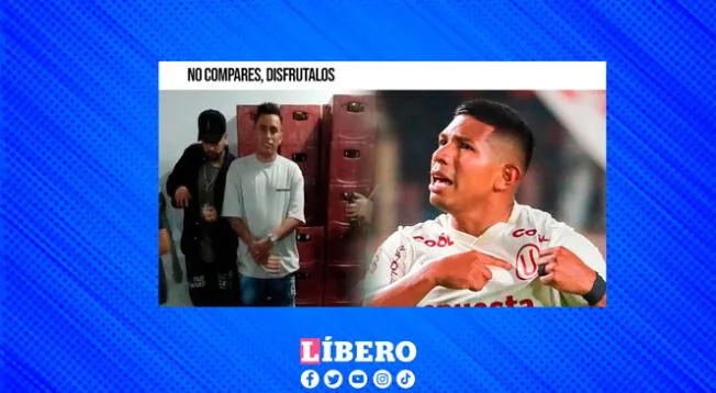 Edison Flores marcó el primer gol y los hinchas comparan su rendimiento con el de Cueva.